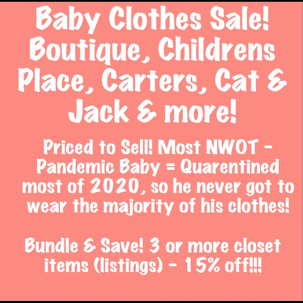 Baby Boy Clothes SALE!!! - Most New w/o tags!